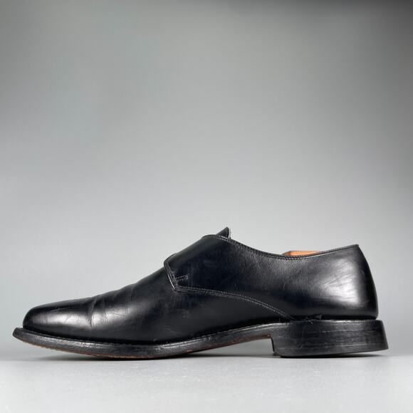 Allen Edmonds Holt Men\'s 9.5 D Black Leather Monk Strap Loafer Dress Shoe Casual main image 7